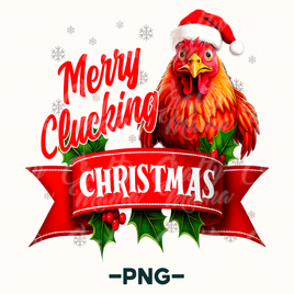 Merry Clucking Christmas Png