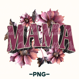 Mama Pink Flowers Png