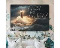 Light Of The World Canvas Sign