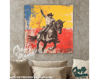 Cowboy Canvas Sign