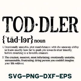 Toddler Definition, Family Svg