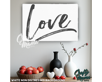 Love Canvas Sign