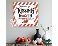 Kissing Booth Canvas Sign