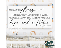 I Know The Plans Canvas Sign