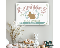 Easter Candy Company Canvas Sign