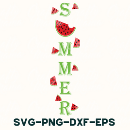 Summer Porch Sign Svg, Watermelon Svg