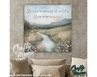 Psalm 23 Canvas Sign