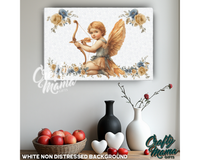 Vintage Cupid Canvas Sign