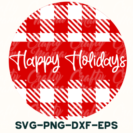 happy holidays svg - png - dxf - eps