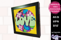 60's Love 3D Shadow Box File