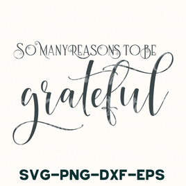 So Many Reasons To Be Grateful