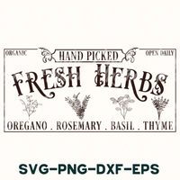 Fresh Herbs Svg File