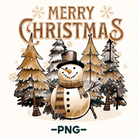 Merry Christmas Winter Snowman Png