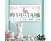 Wild Rabbit Farms Canvas Sign