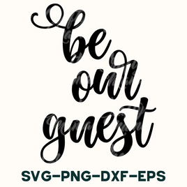 be our guest svg - png - dxf - eps