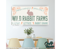 Wild Rabbit Farms Canvas Sign