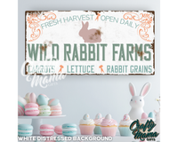 Wild Rabbit Farms Canvas Sign