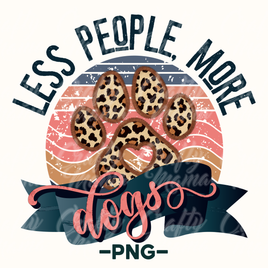 Less People More Dogs Paw Png