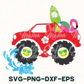 Summer Svg, Monster Truck