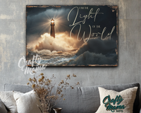 Light Of The World Canvas Sign