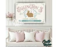 Easter Candy Company Canvas Sign