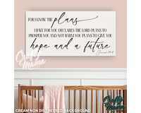 I Know The Plans Canvas Sign