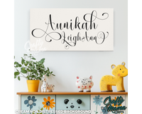 Personalized Baby Name Canvas Sign