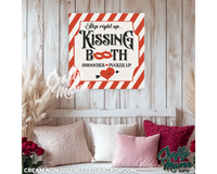 Kissing Booth Canvas Sign