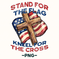 Stand For The Flag Kneel For The Cross Png