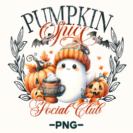 Pumpkin Spice Png, Social Club Png