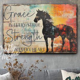 Grace And Strength Canvas Sign