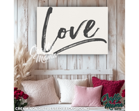 Love Canvas Sign