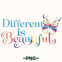 Different Is Beautiful Png