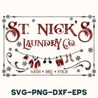 the st nick's laundry co logo