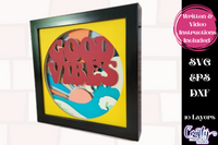 70's Good Vibes 3D Shadow Box File