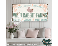 Wild Rabbit Farms Canvas Sign