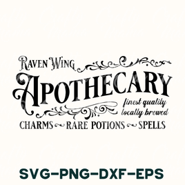 Raven Wing Apothecary, Vintage Sign