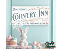 Easter Country Inn Canvas Sign