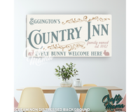 Easter Country Inn Canvas Sign