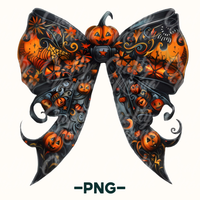 Halloween Coquette Bow Png