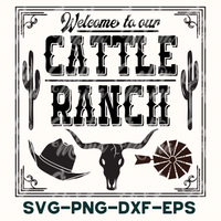 Cattle Ranch Sign | Welcome