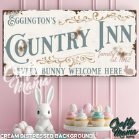 Easter Country Inn Canvas Sign