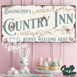 Easter Country Inn Canvas Sign