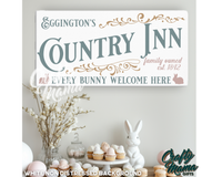 Easter Country Inn Canvas Sign