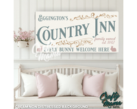 Easter Country Inn Canvas Sign