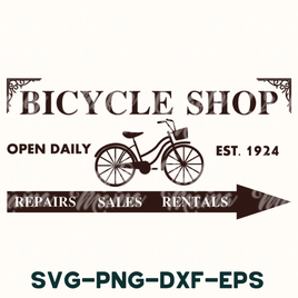 Bicycle Shop Svg File