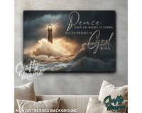 God's Peace Canvas Sign