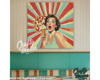 Pop Girl Canvas Sign