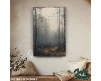 Misty Forest Canvas Sign