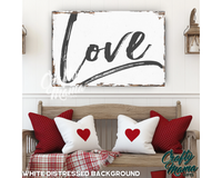 Love Canvas Sign